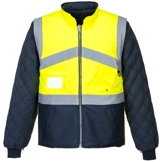 Gilet haute visibilité réversible bicolore S769 - protection professionnelle manches amovibles