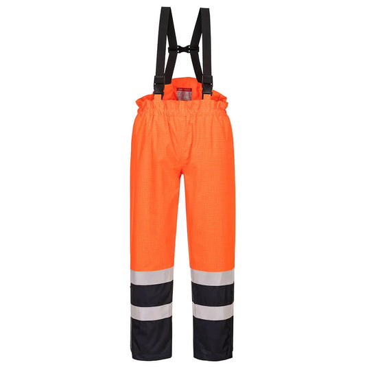 S782 - Pantalon à bavette Bizflame Rain Hi-Vis multi-risques Epi-Protect