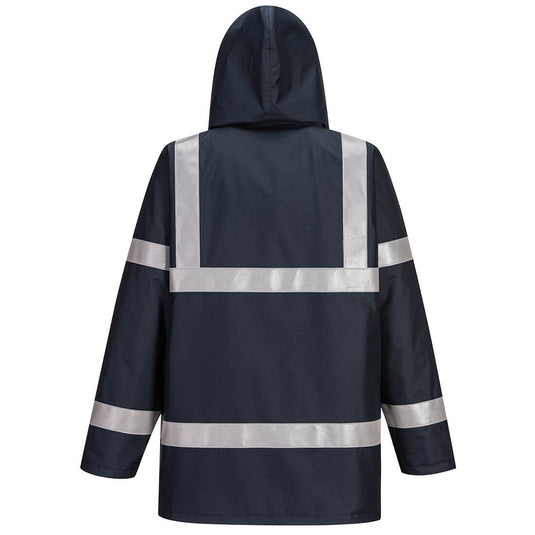 S785 - Parka FR anti-statique Bizflame, Marine, vue de dos