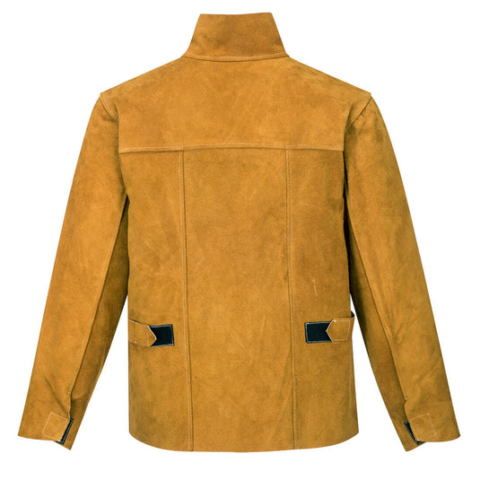 SW34-Veste de soudeur en cuir, Bronze, vue de dos 
