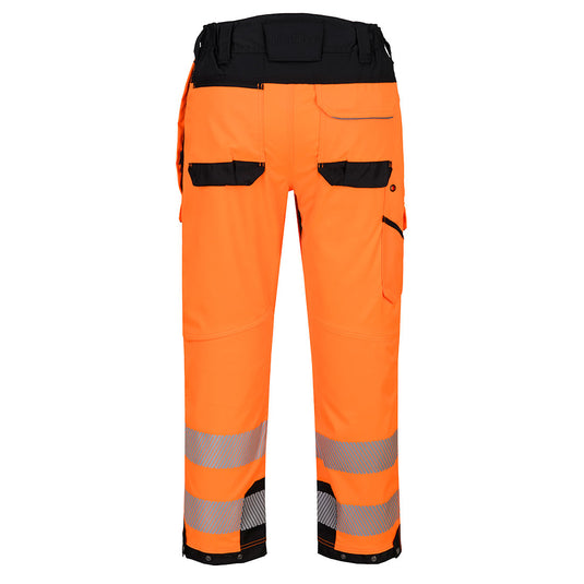 T142-Pantalon travail en hauteur HV PW3, Orange/Noir, vue de dos