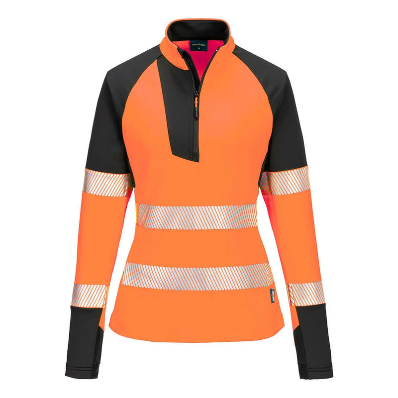 Chargez l'image dans la visionneuse de la galerie, Sweatshirt zippé haute visibilité femme T173 - confort et sécurité au travail
