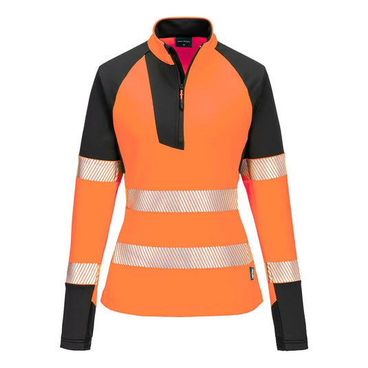 Sweatshirt zippé haute visibilité femme T173 - confort et sécurité au travail
