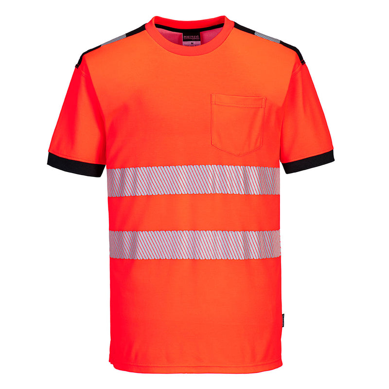 Chargez l'image dans la visionneuse de la galerie, T181 - T-Shirt HV PW3, Rouge/noir # Couleur_Rouge/noir
