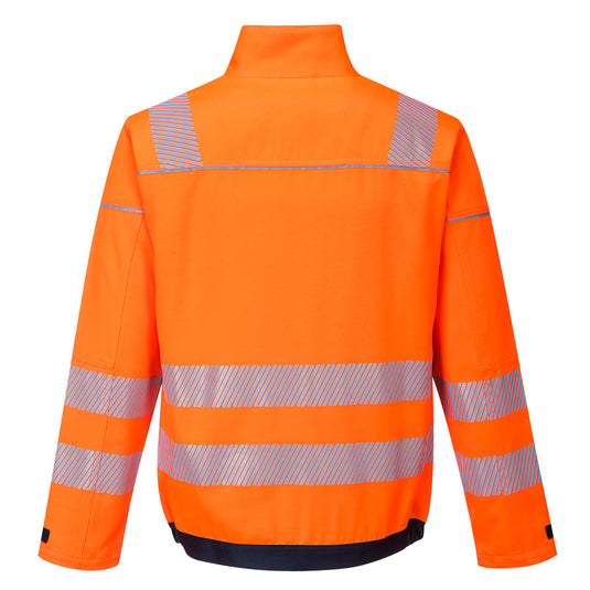 T500-Veste HV PW3, Orange/Marine, vue de dos