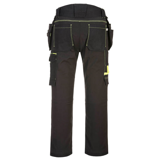 T706-Étui de pantalon WX3 Eco Stretch, Noir, vue de dos 