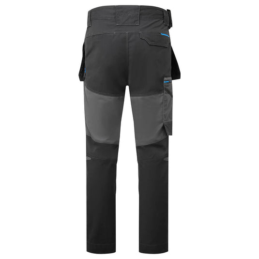 T719-Pantalon de travail WX3-Coupe Slim, Gris Métal, vue de dos 