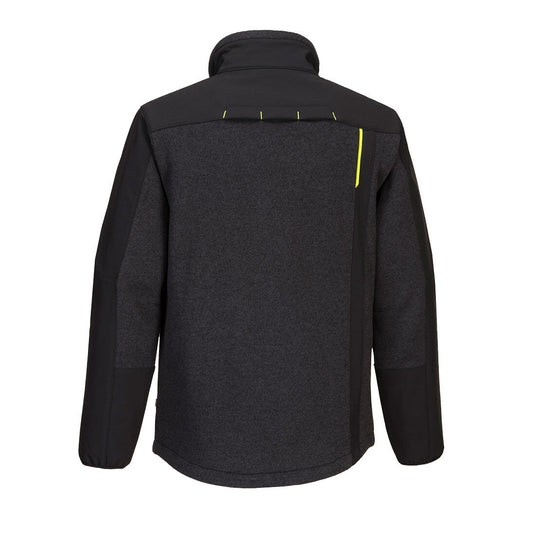 T753-Veste Softshell WX3 Eco hybrid (2 couches), Noir, vue de dos 