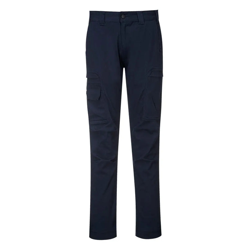 Chargez l'image dans la visionneuse de la galerie, Pantalon cargo T801-KX3 - détail poches multifonctionnelles et genoux préformés
