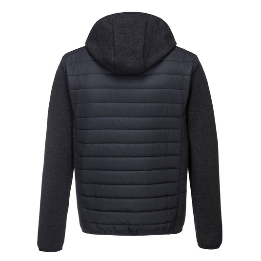 T832-Veste bi-matière Baffle KX3, Gris Marl, vue de dos 