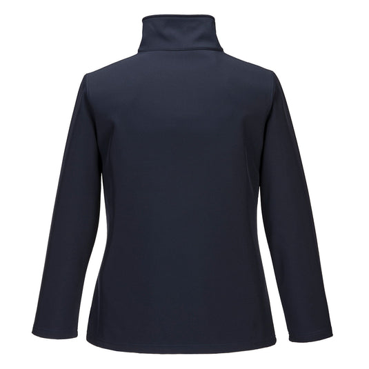 TK21 - Softshell Print & Promo femmes (2 couches), Marine, vue de dos 