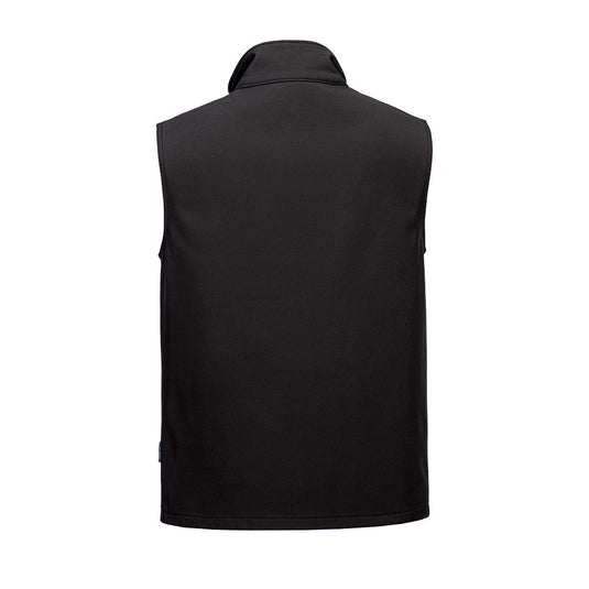 TK22 - Gilet Softshell Print and Promo (2 couches), Noir, vue de dos 