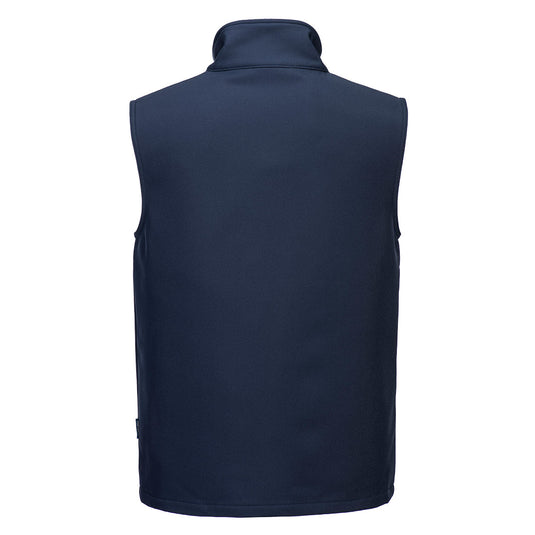 TK22 - Gilet Softshell Print and Promo (2 couches), Marine, vue de dos