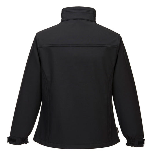 TK41 - Softshell Charlotte femmes (3L), Noir, vue de dos 