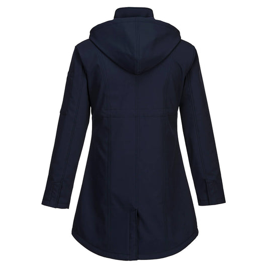 TK42 - Veste Softshell Carla (3 couches), Marine, vue de dos