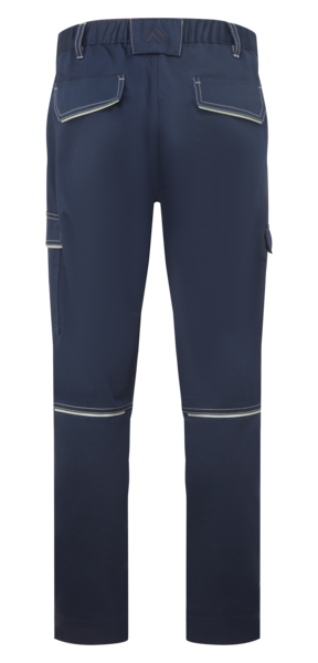 Pantalon ignifugé Bizweld FR Cargo BZ443 marine, vue de dos